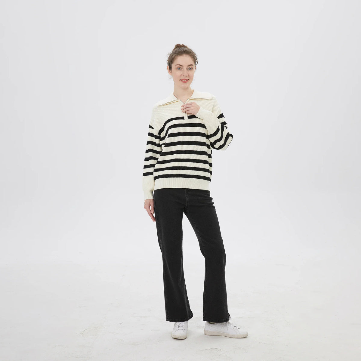 Striped Pullover for Women Image