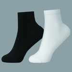 Free Dark Gray Plain,Solid Socks-2Pc for Women Image