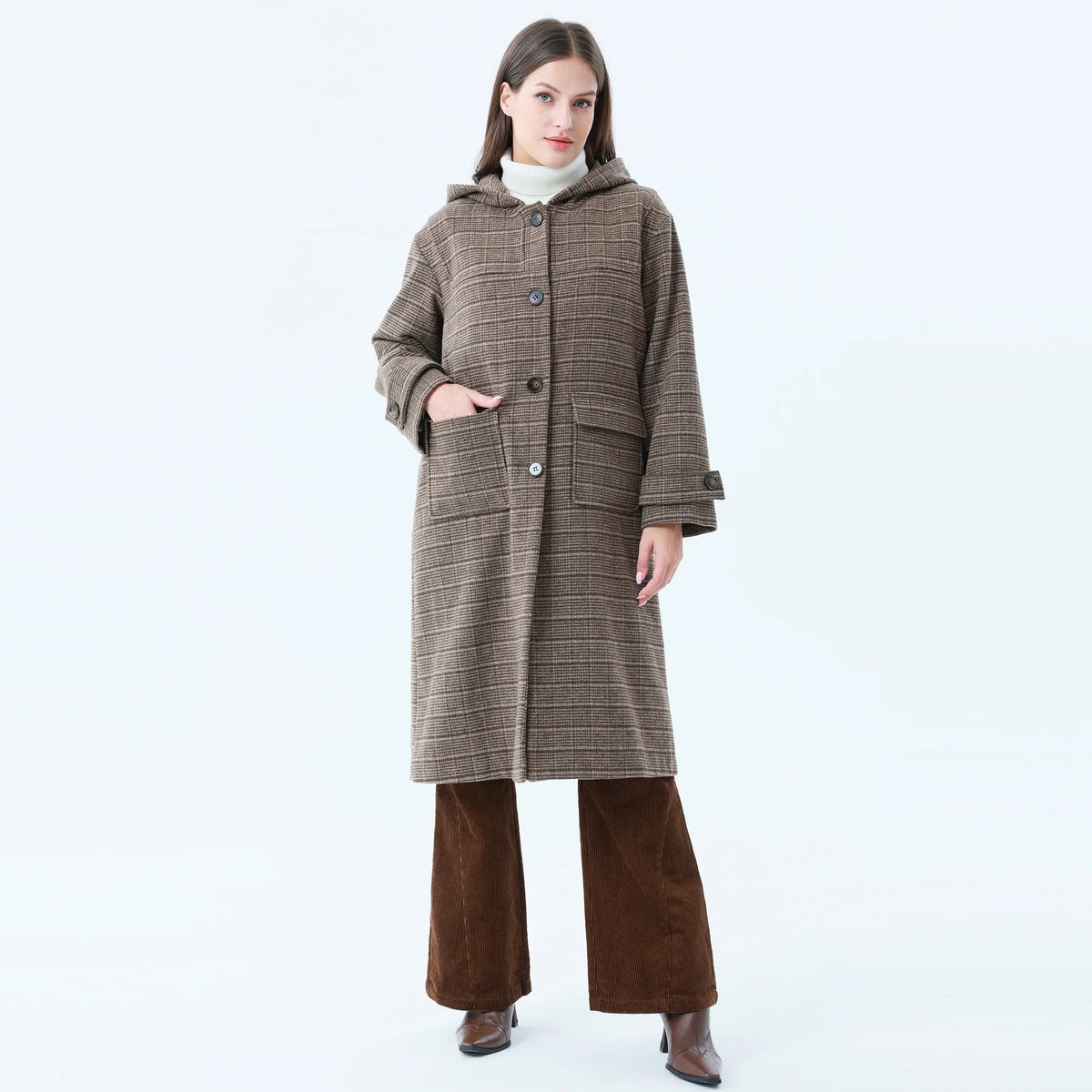 Checked Jacket for Women Image