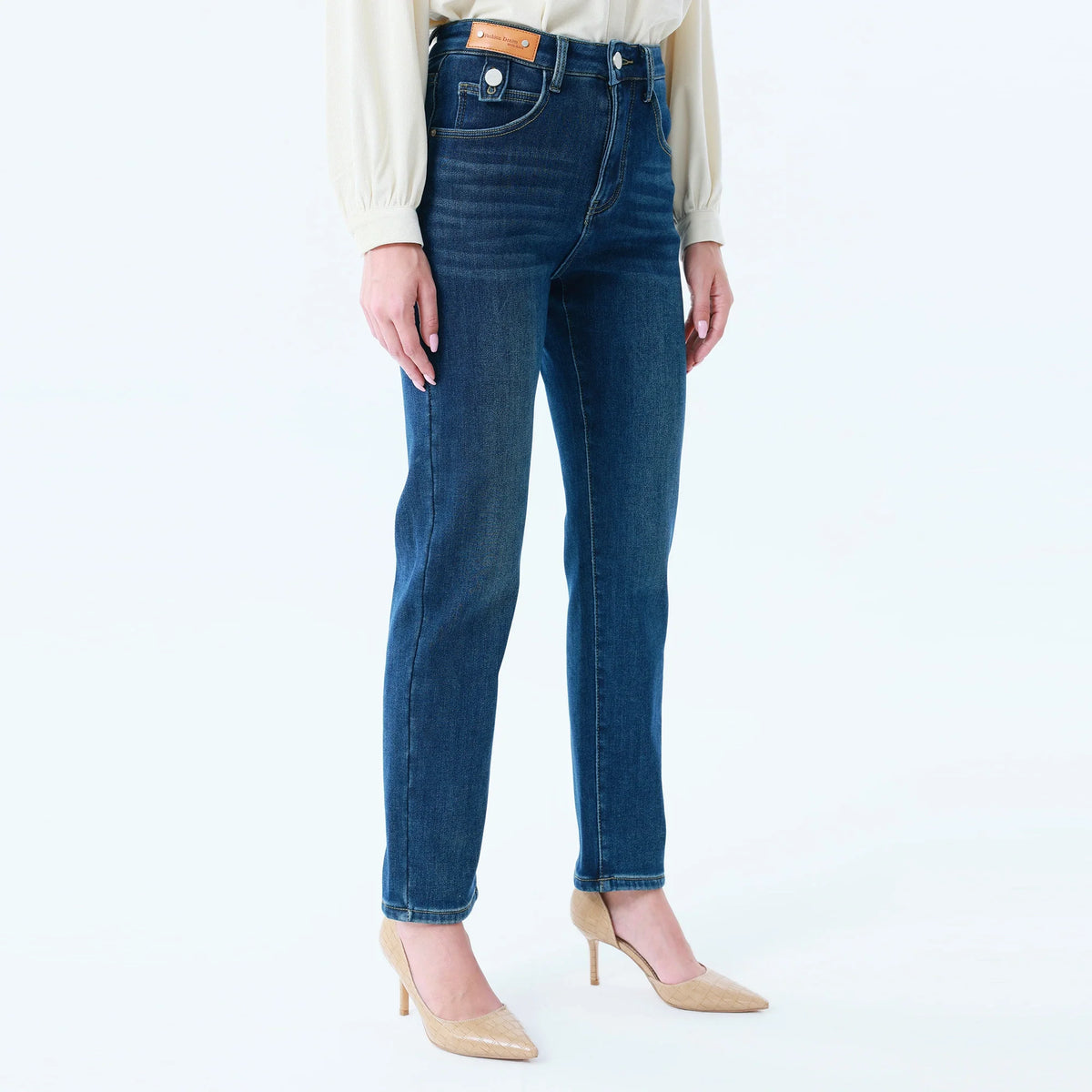 Washed Jeans Pants for Women Image