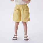 Baggy Fashion Shorts For Girls Yellow Image