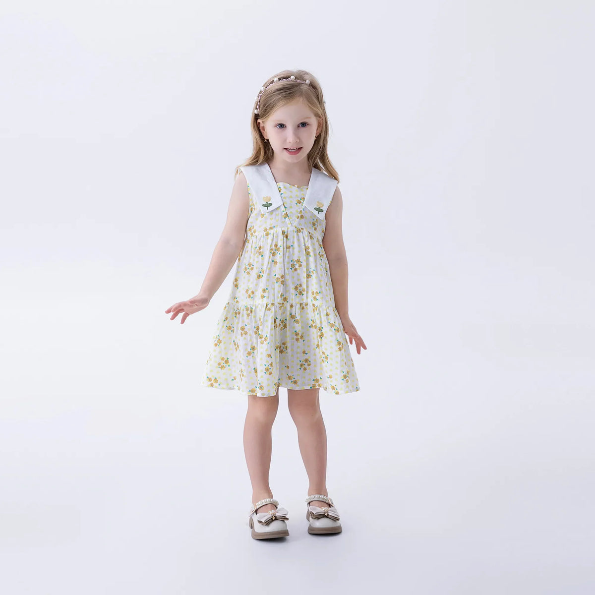 Floral Fashion Dress For Girls Image