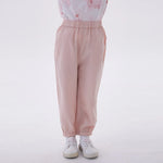 Pink Ankle-Tied Fashion Pants For Girls Image