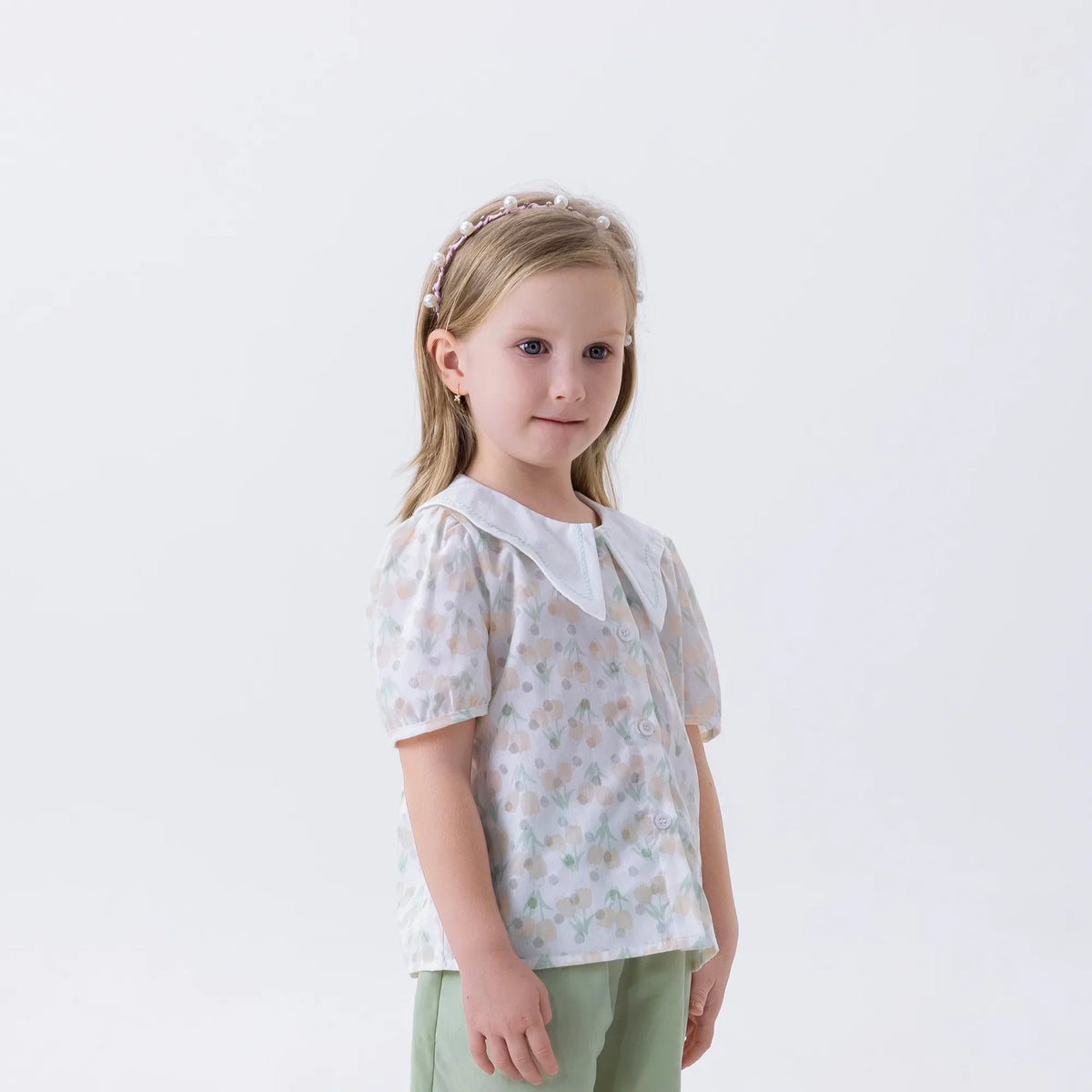 Floral Fashion Shirt For Girls Image