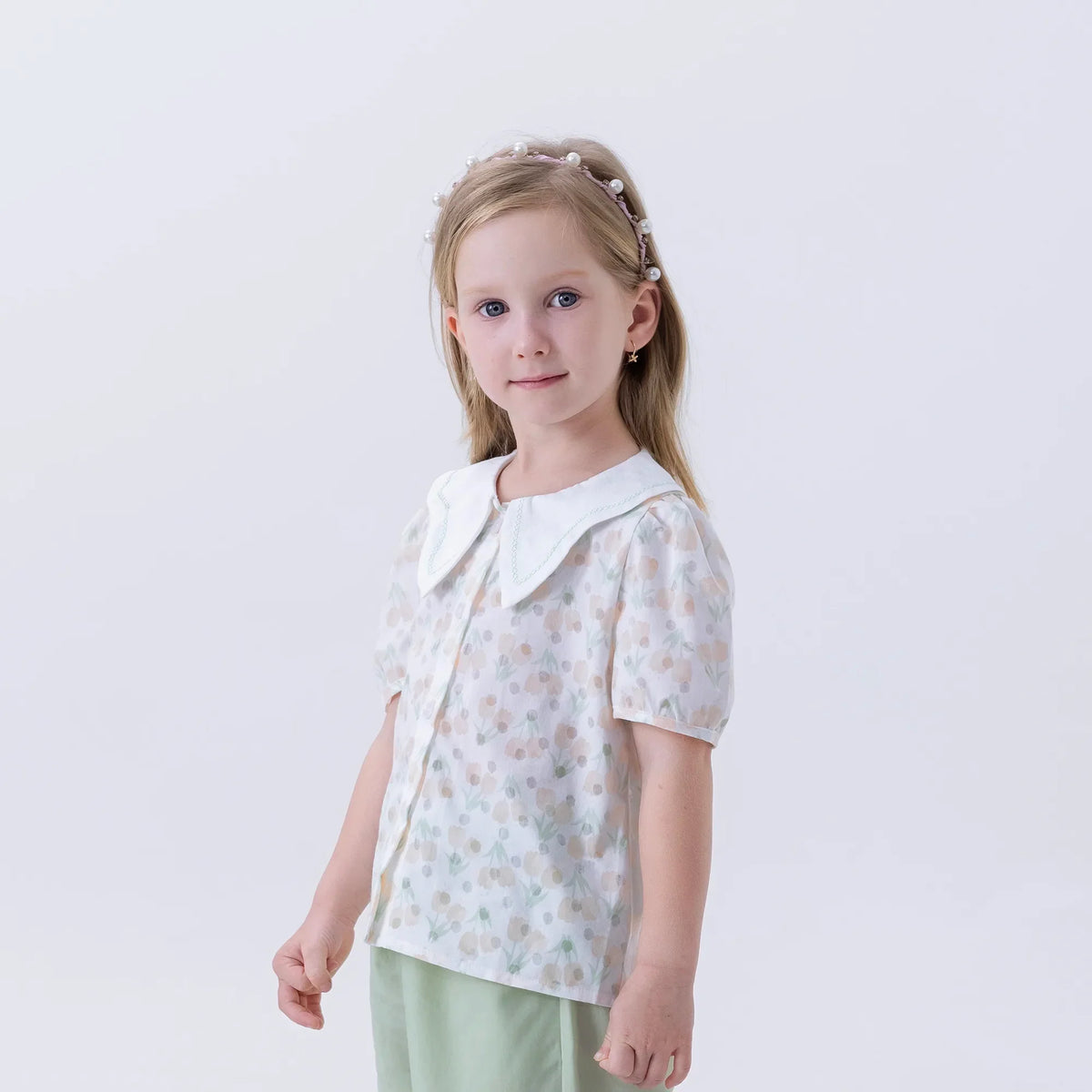 Floral Fashion Shirt For Girls Image