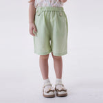 Light Green Ordinary Fashion Shorts For Girls Image