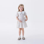 Light Orange Floral Fashion Dress For Girls Image