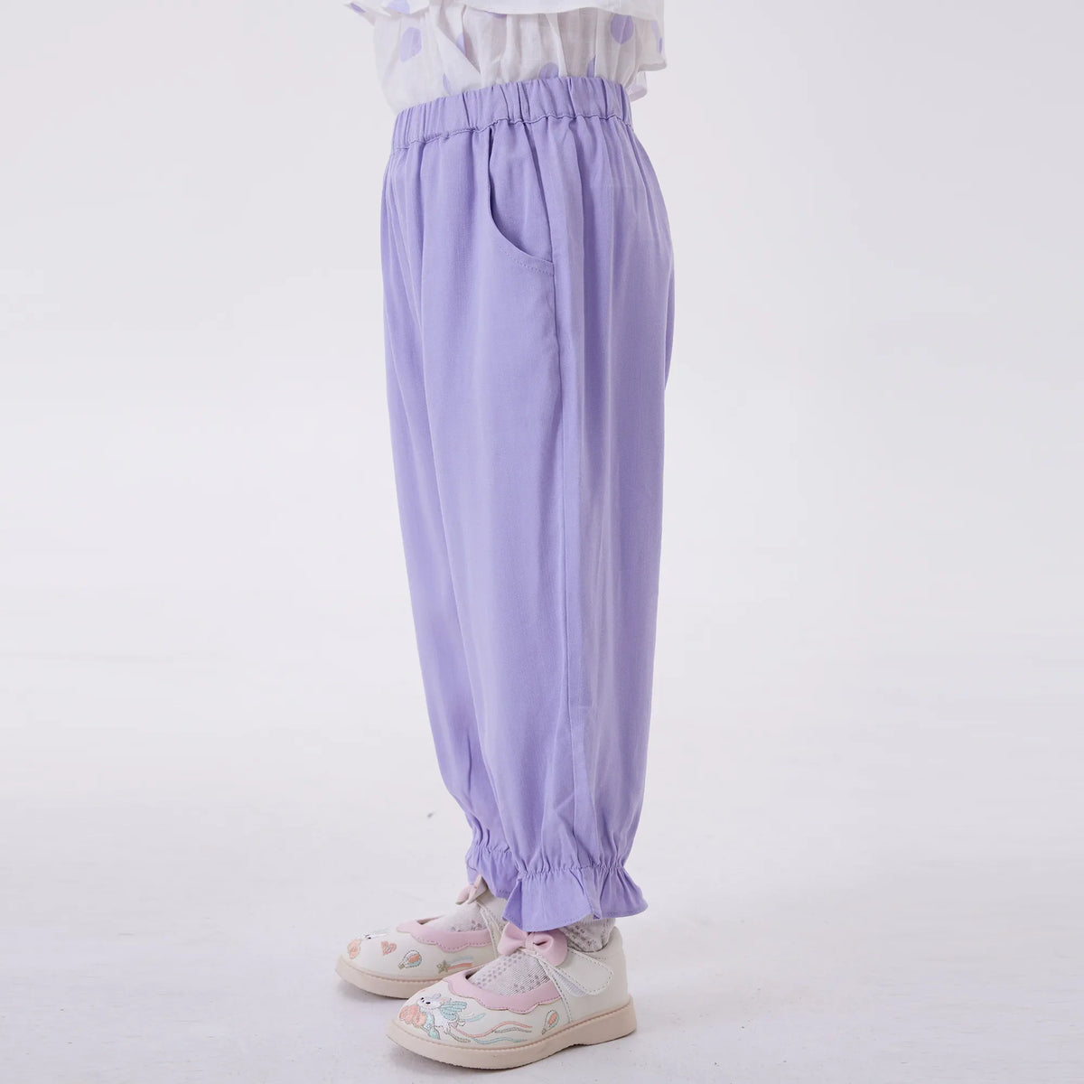 Ankle-Tied Fashion Pants For Girls Image