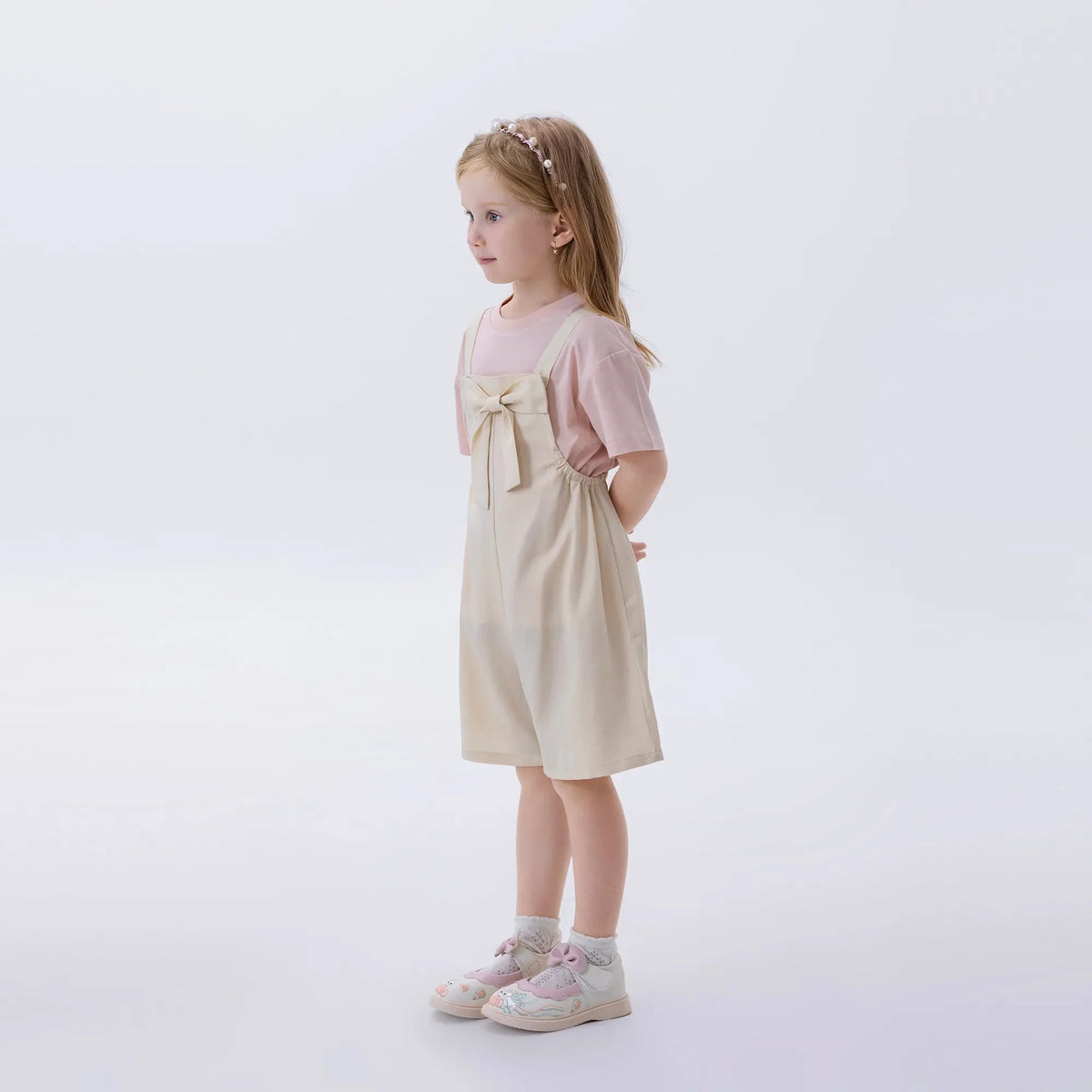 Plain Fashion Overalls For Girls Image