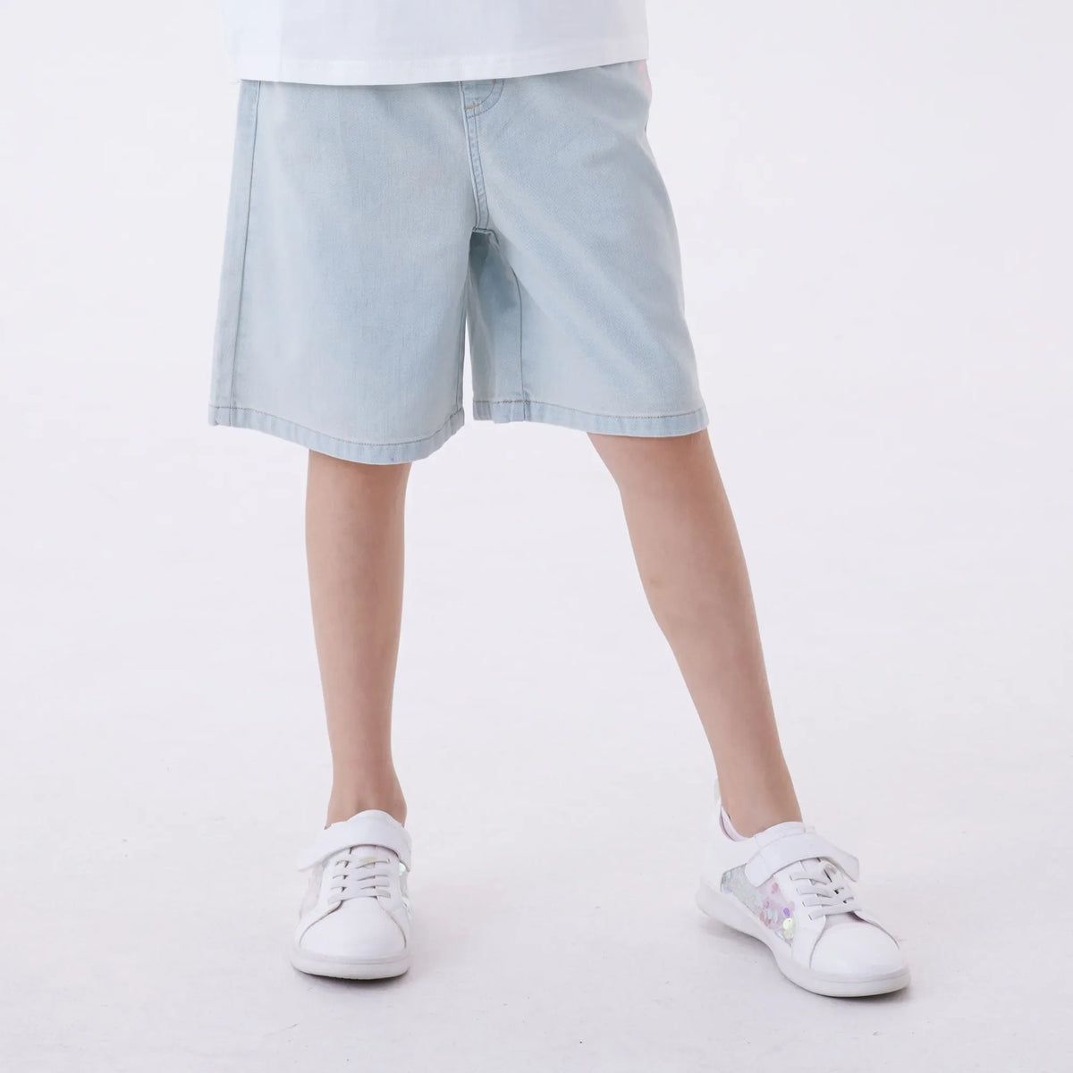 Ordinary Fashion Shorts For Girls Light Jeans Blue Image