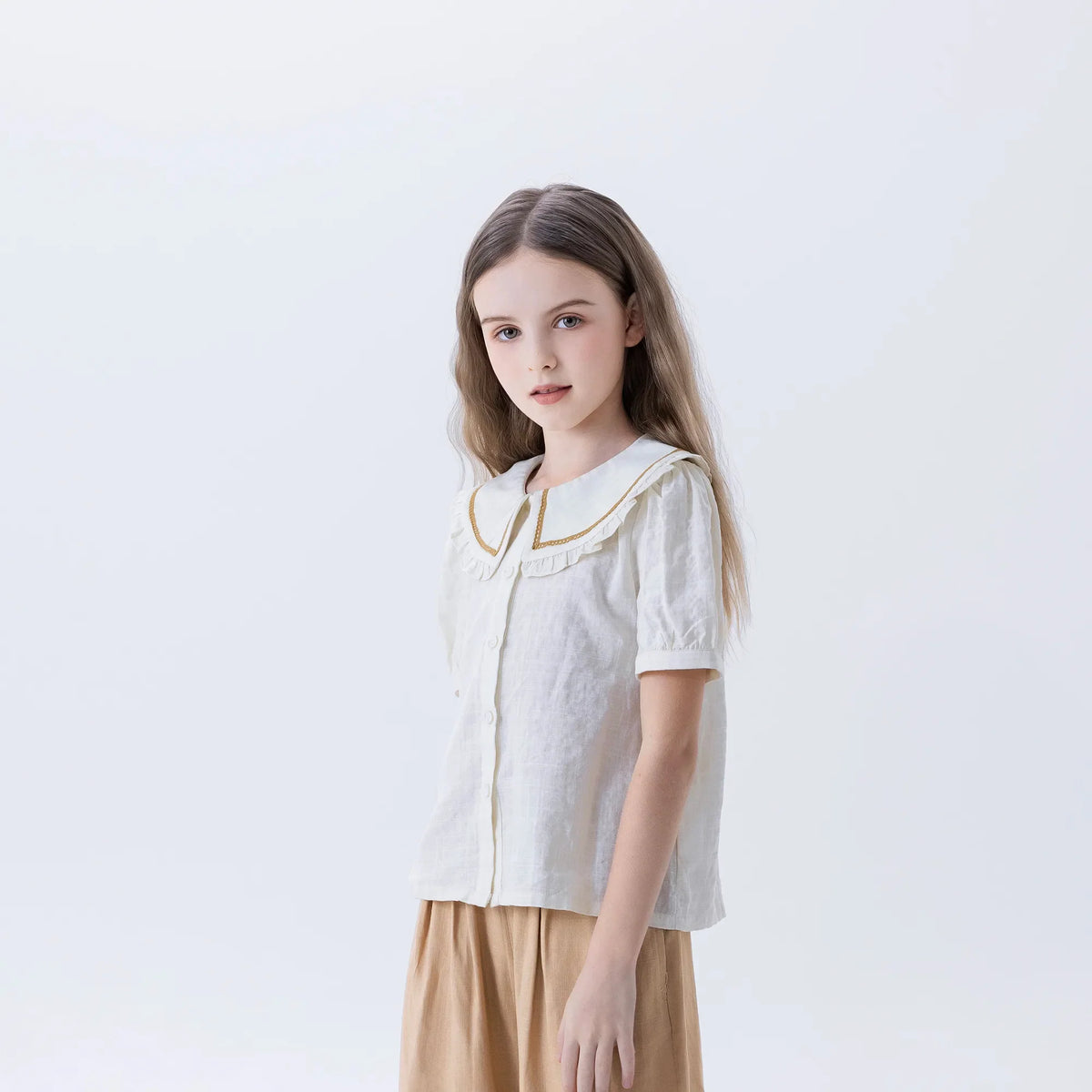 Jacquard Fashion Shirt For Girls Image