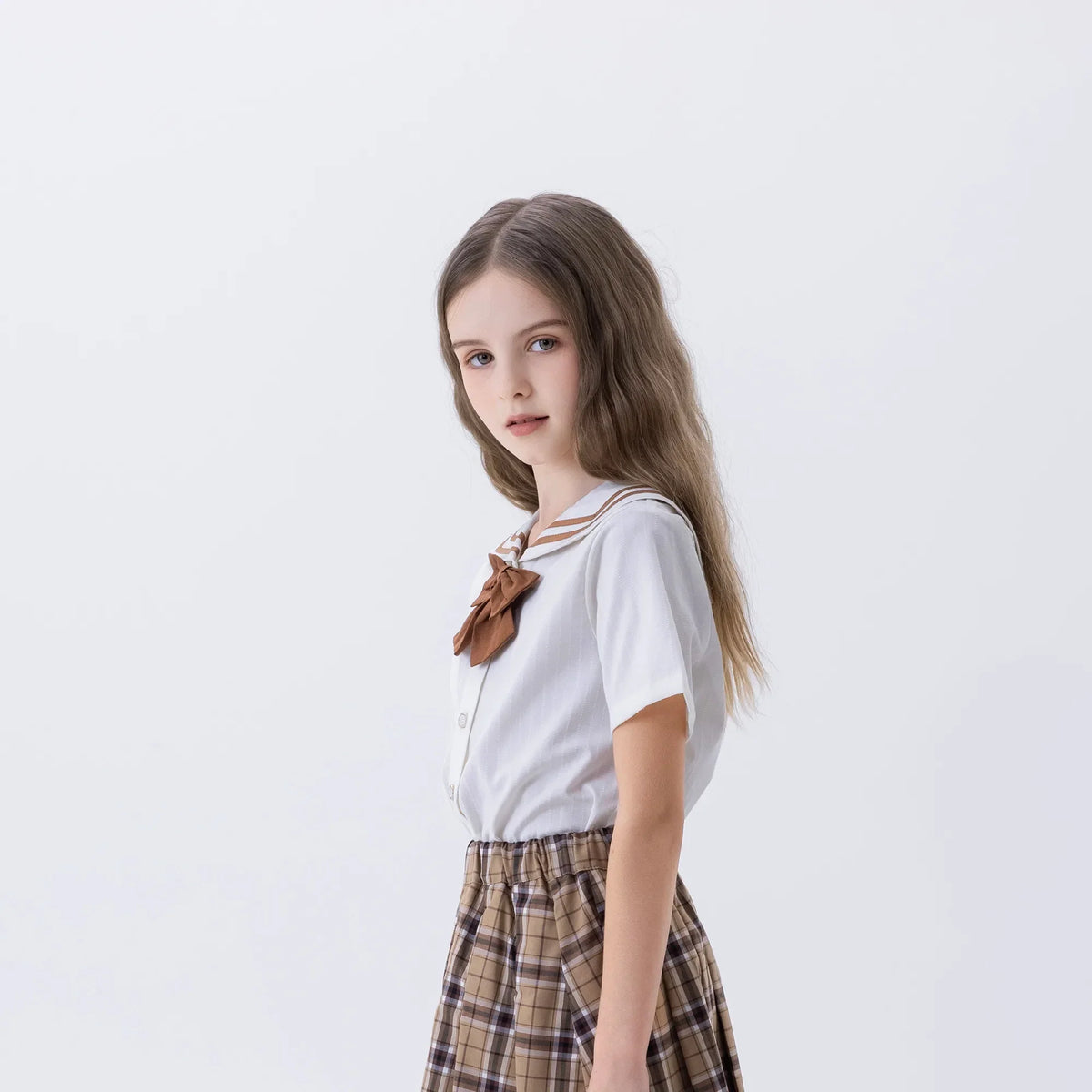 Jacquard Fashion Shirt For Girls Image