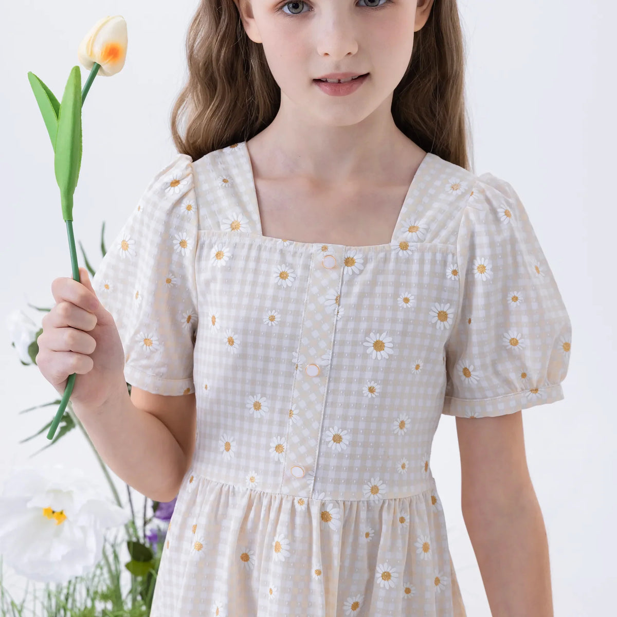 Floral Fashion Dress For Girls Image