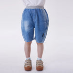 Jeans Blue Baggy Fashion Shorts For Boys Image