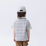 Striped Fashion Polo Shirt For Boys Image