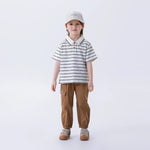 Striped Fashion Polo Shirt For Boys Image