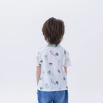 Printed Fashion Polo Shirt For Boys Image