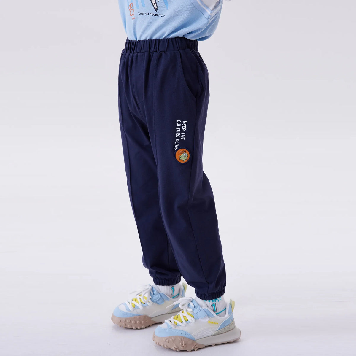 Ankle-Tied Fashion Pants For Boys Image