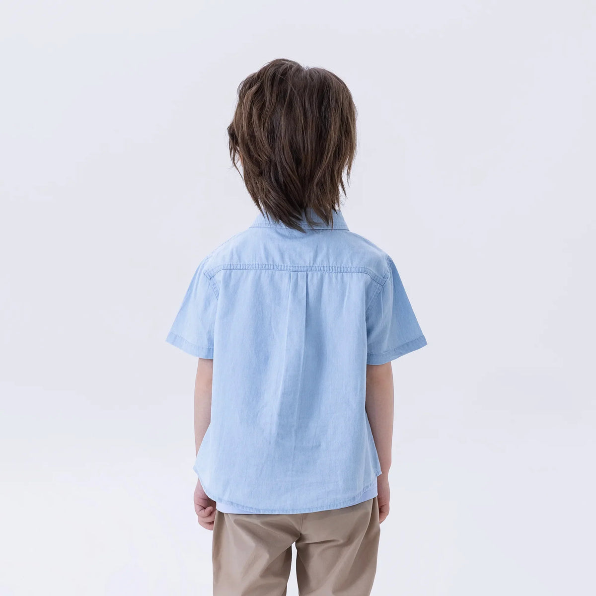 Washed Jeans Fashion Shirt For Boys Image