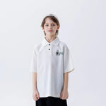 Printed Fashion Polo Shirt For Boys Beige Image