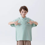 Printed Fashion Polo Shirt For Boys Bean Green Image