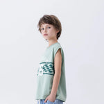 Printed Fashion Sleeveless T-Shirt For Boys Image