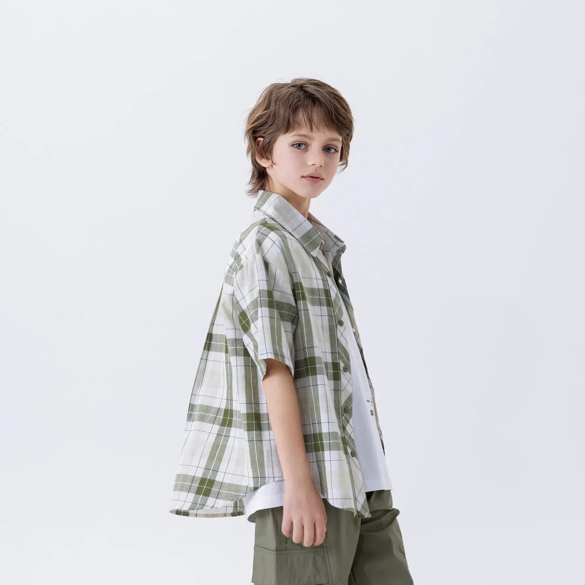 Checked Fashion Shirt For Boys Image