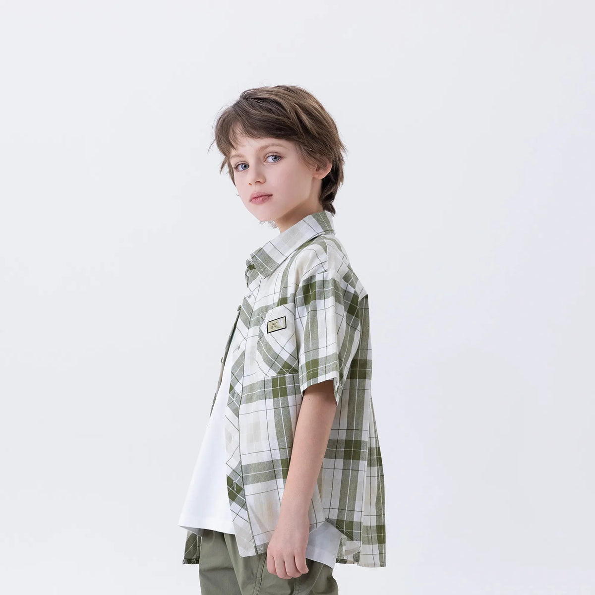 Checked Fashion Shirt For Boys Image