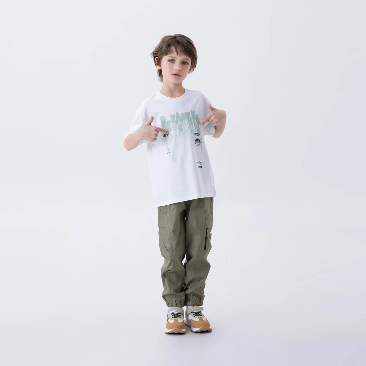 Ankle-Tied Fashion Pants For Boys Image