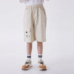 Beige Ordinary Fashion Shorts For Boys Image