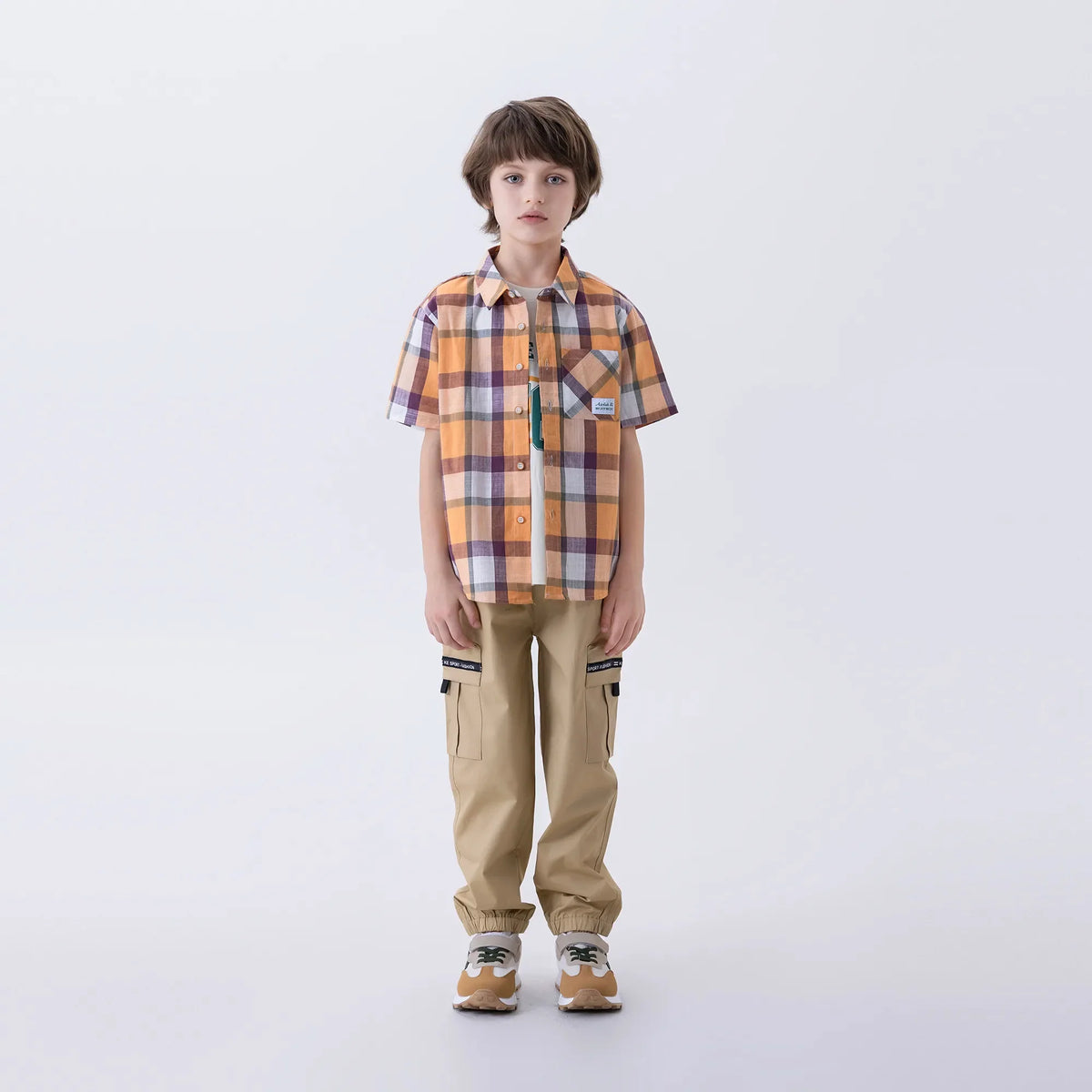 Checked Fashion Shirt For Boys Image