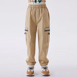 Ankle-Tied Fashion Pants For Boys Khaki Image