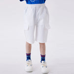 White Ordinary Fashion Shorts For Boys Image