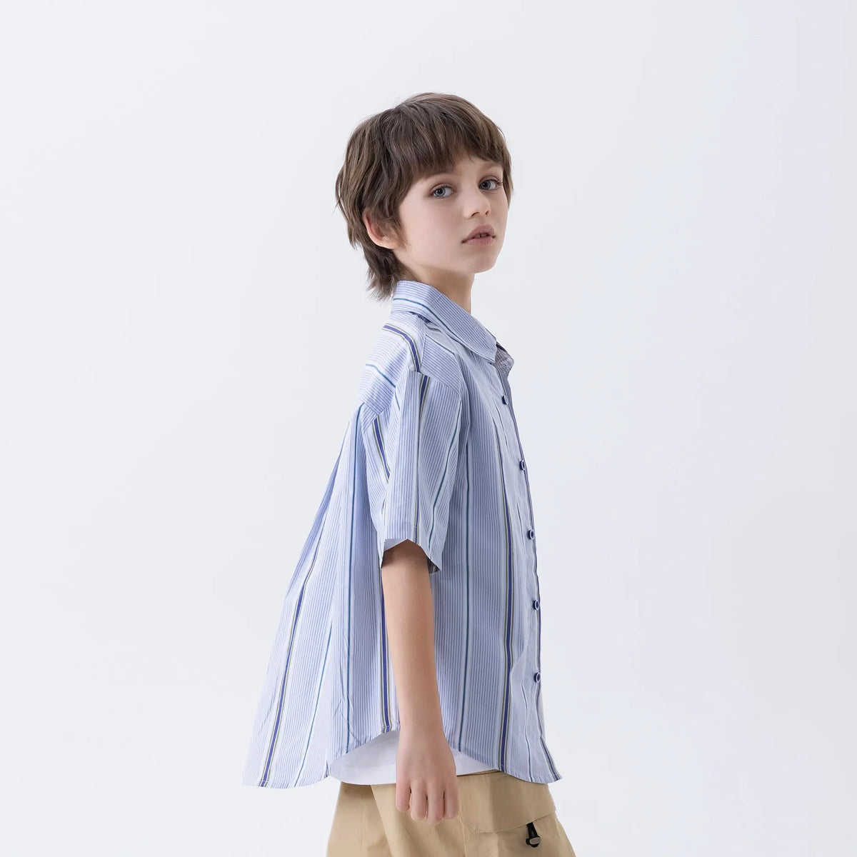 Striped Fashion Shirt For Boys Image