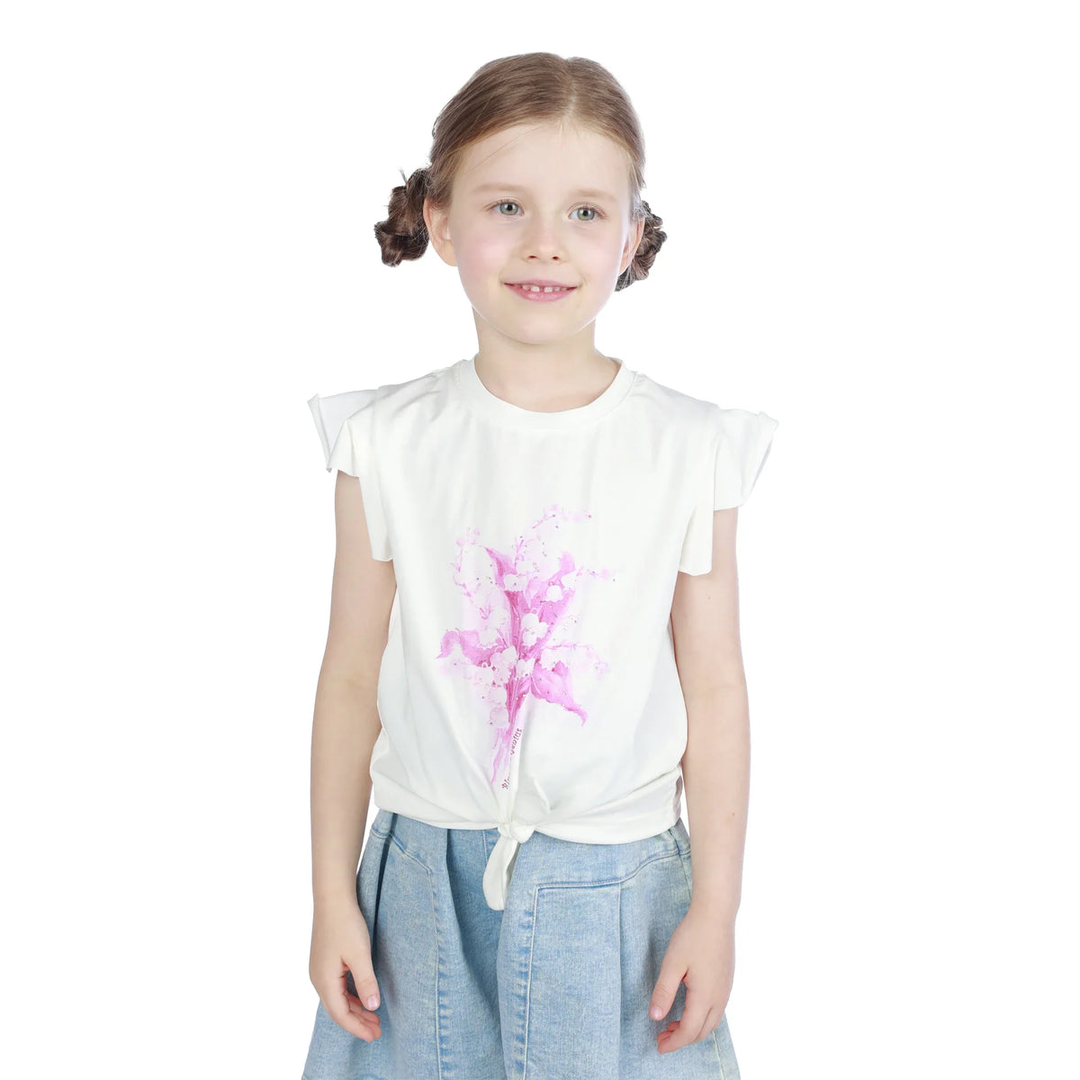 Floral Classic T.Shirt For Girls