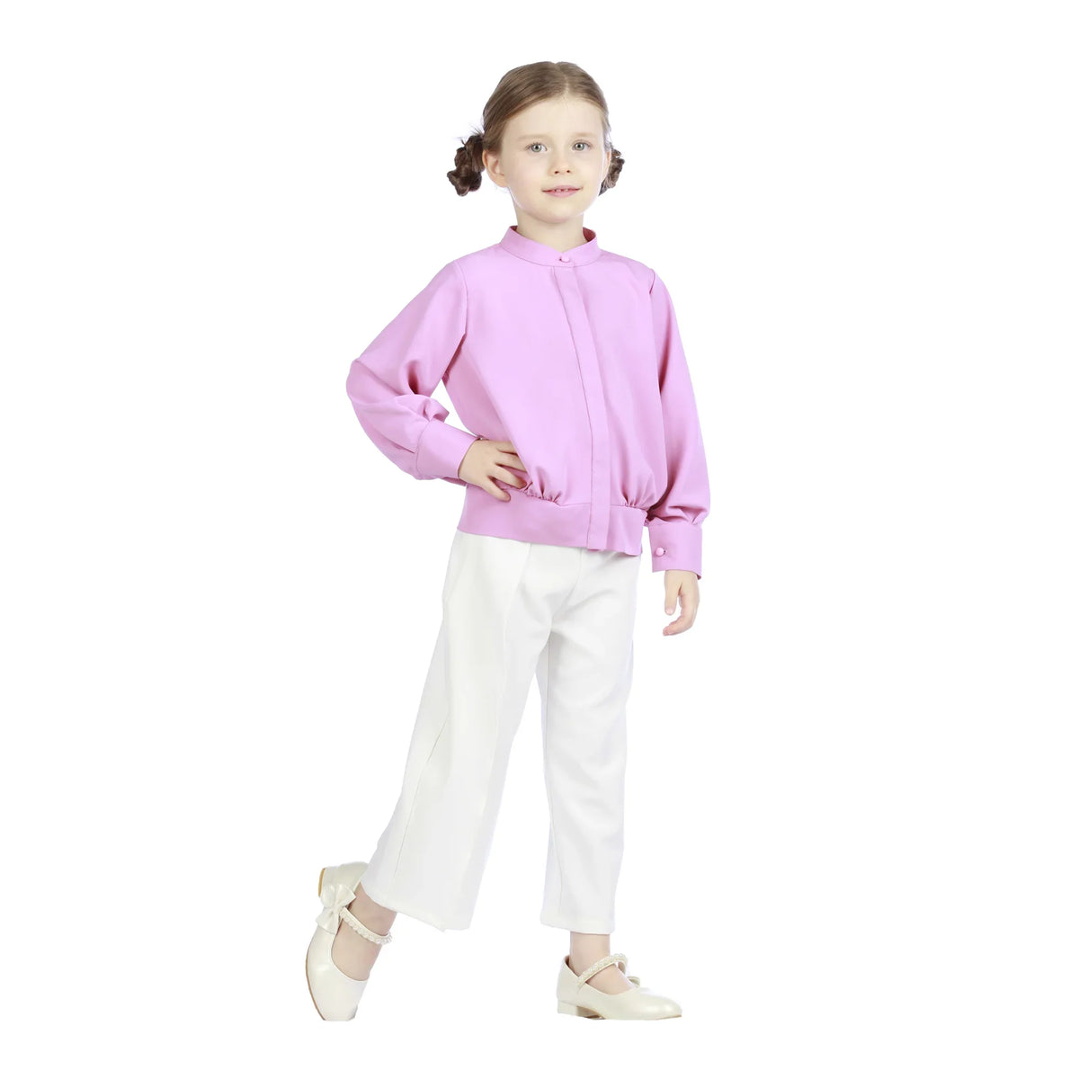 Wide-Leg Classic Pants For Girls Image