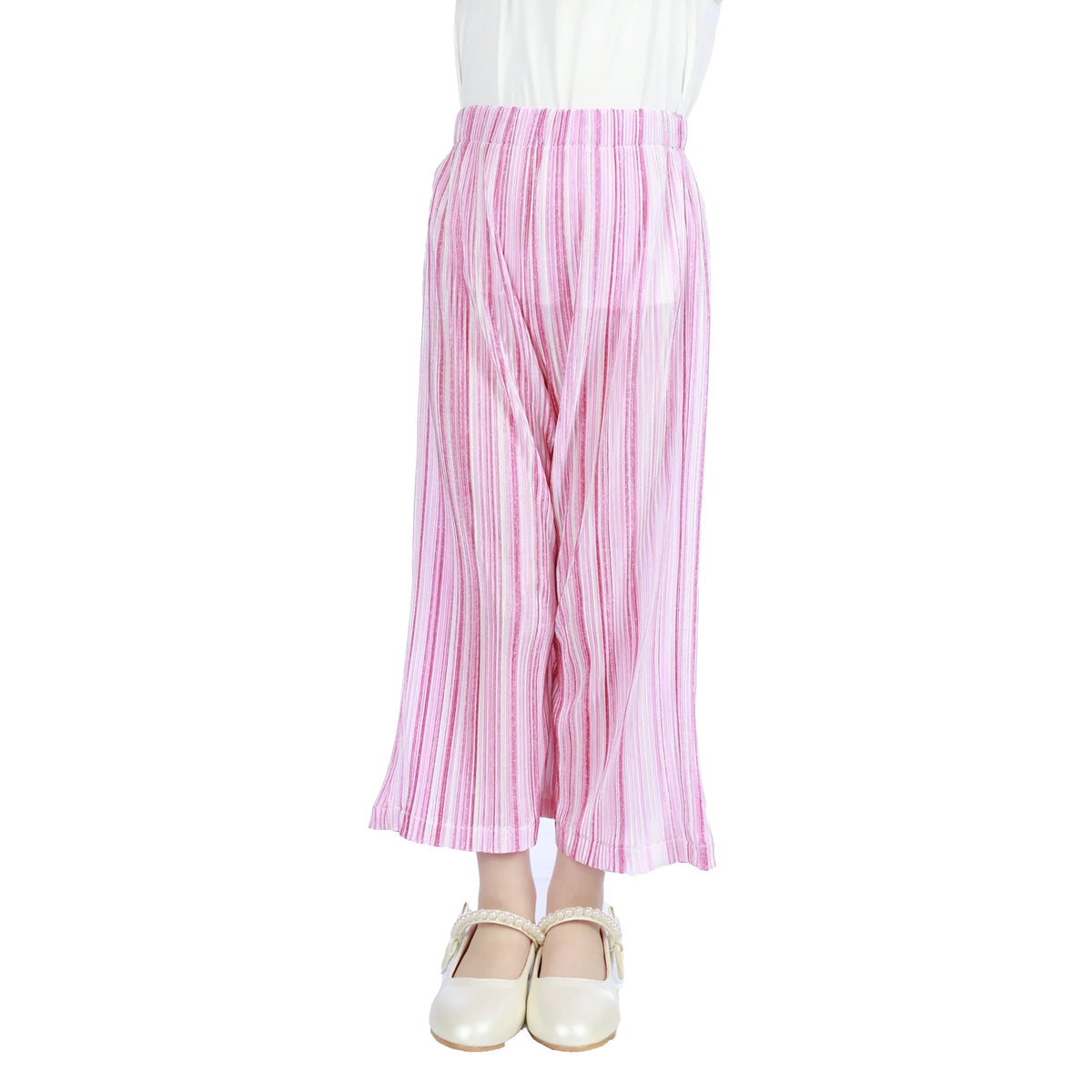 Wide-Leg Classic Pants For Girls Purple Image