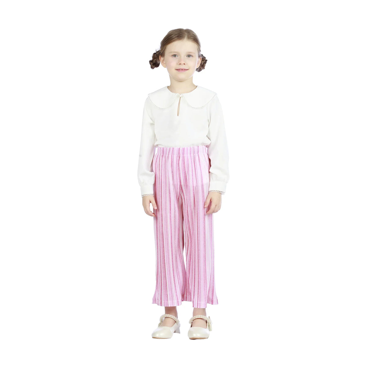 Wide-Leg Classic Pants For Girls Image