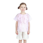Light Pink Plain Classic Blouse For Girls Image