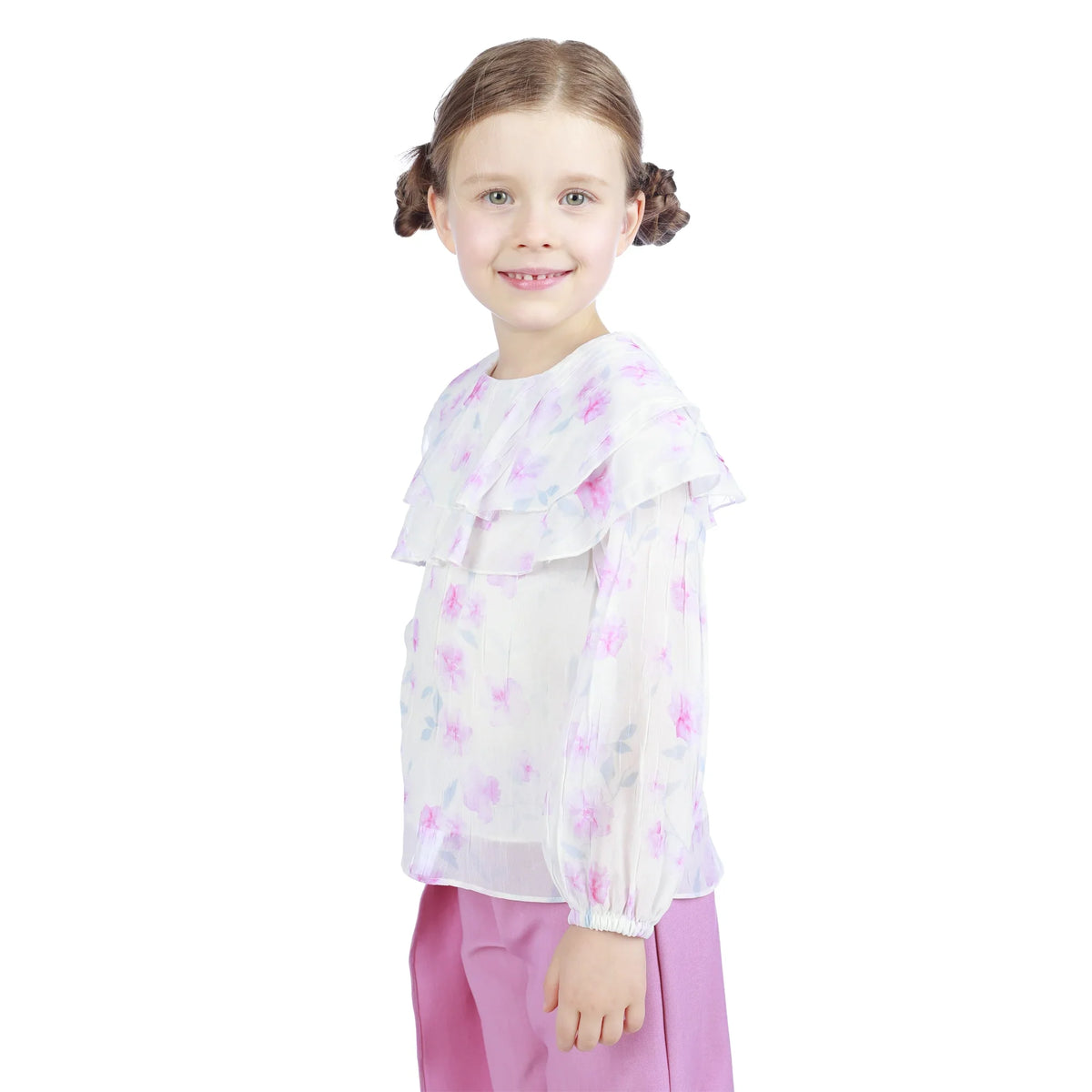 Floral Classic Blouse For Girls Image