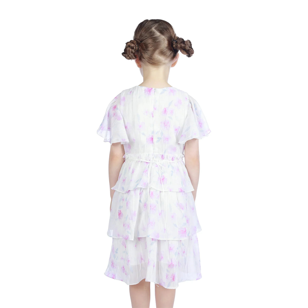 Floral Classic Dress For Girls Image