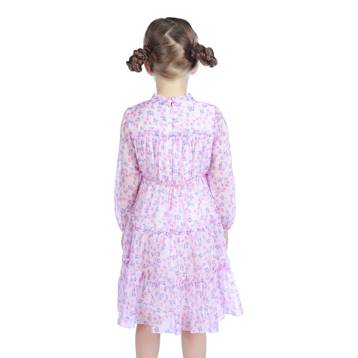 Floral Classic Dress For Girls Image