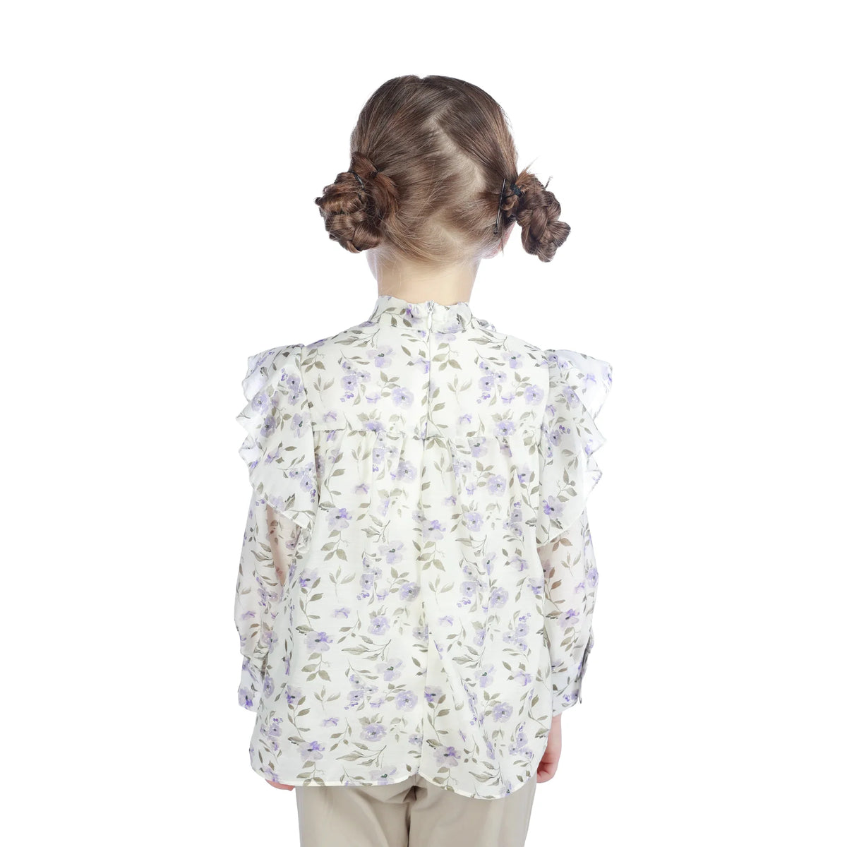 Floral Classic Blouse For Girls Image