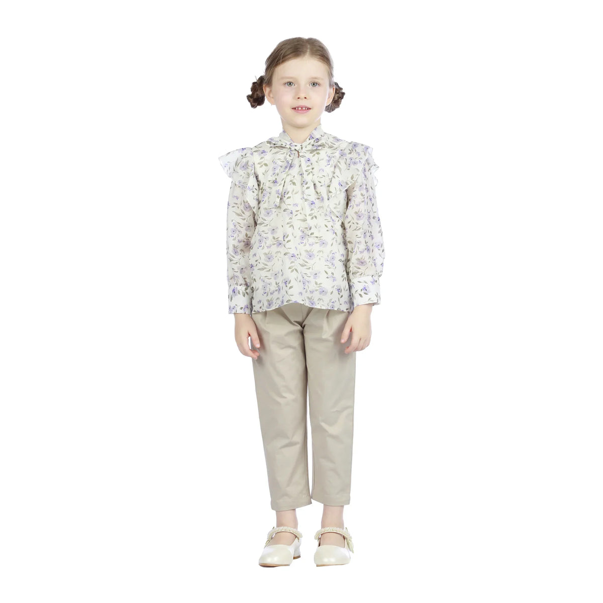 Floral Classic Blouse For Girls Image