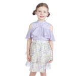 Light Purple Plain Classic Shirt For Girls Image