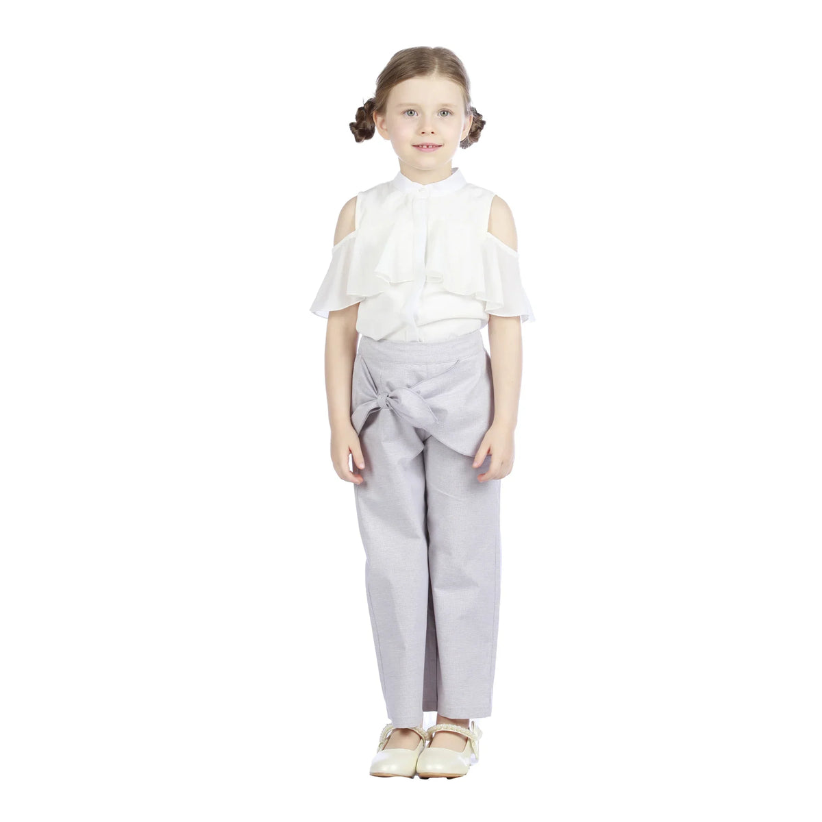 Wide-Leg Classic Pants For Girls Image