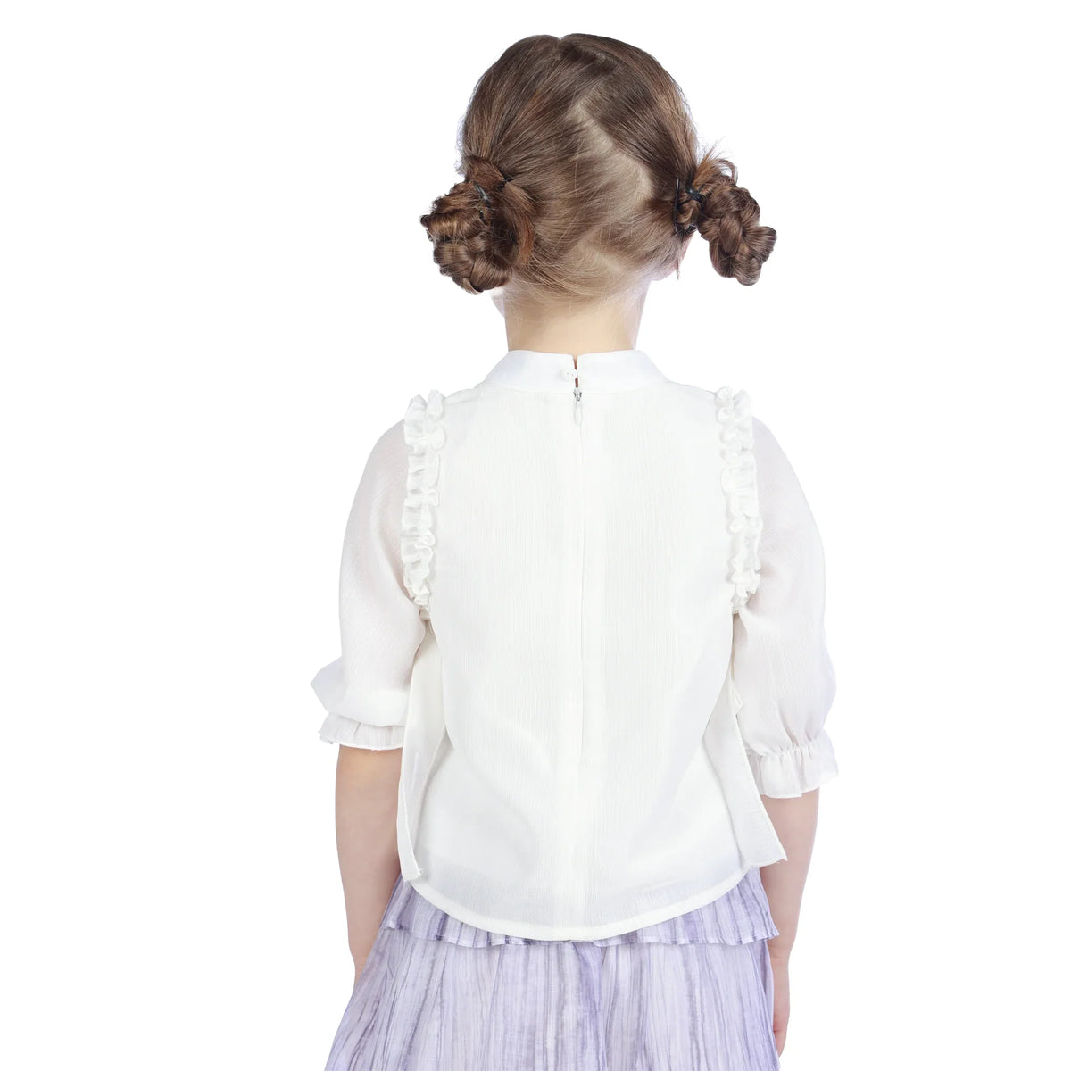 Plain Classic Blouse For Girls Image