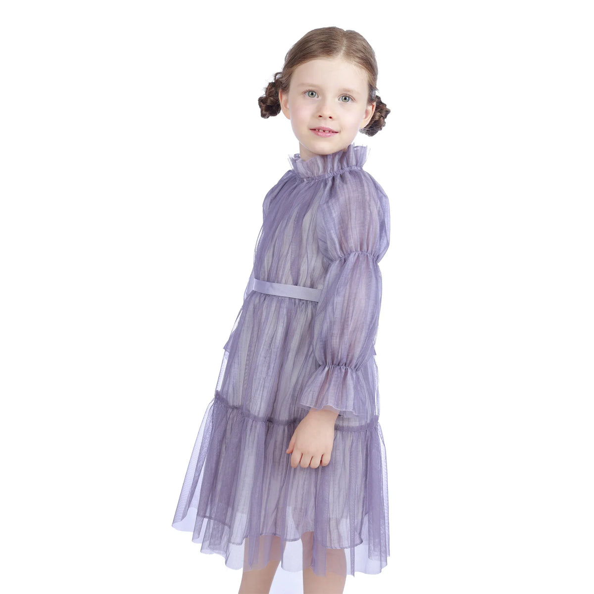 Tie-Dye Classic Dress For Girls Image