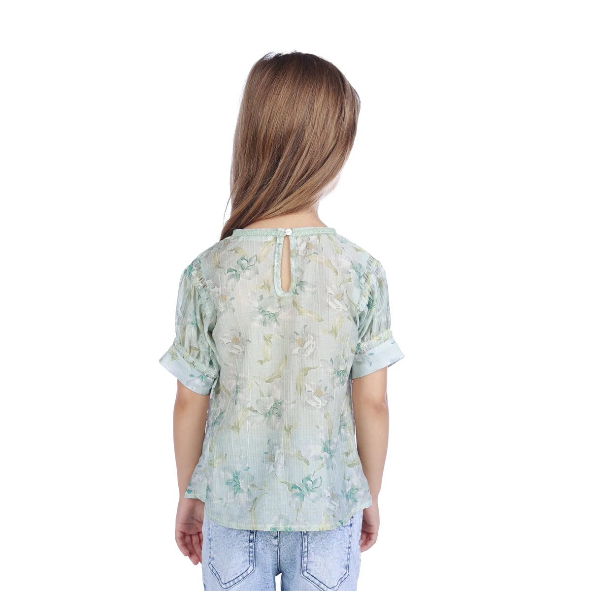 Floral Classic Blouse For Girls Image