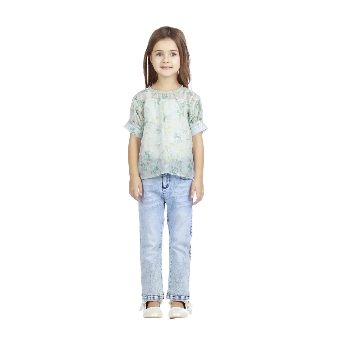 Bell-Bottom Classic Pants For Girls Image